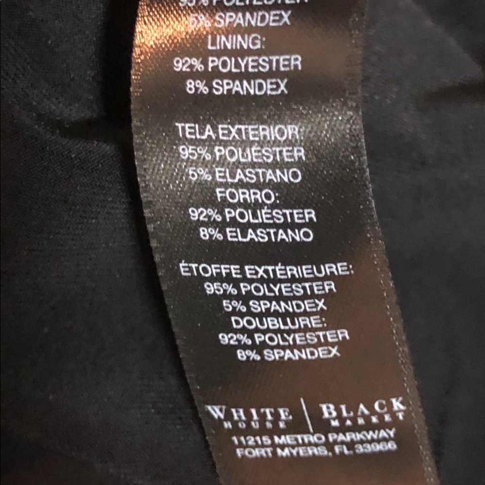BLACK WHITE HOUSE BLACK MARKET DRESS - Picture 7 of 8
